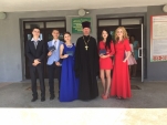 Священнослужитель принял участие в выпускном вечере Мозырского мед колледжа
