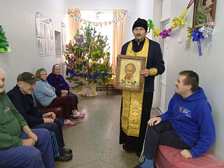 Священник посетил Заболотский дом сестринского ухода