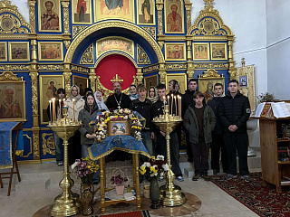 Учащиеся Мозырского политехнического колледжа посетили храм иконы Божией Матери "Скоропослушница" в аг. Козенки