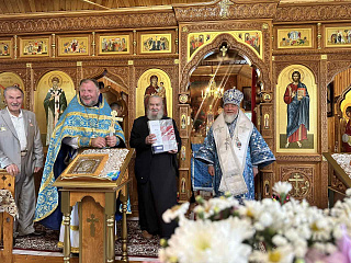 В праздник Рождества Пресвятой Богородицы епископ Леонид совершил Божественную литургию в д. Милошевичи Лельчицкого района