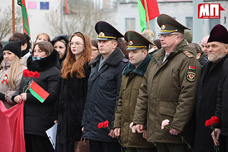 В Брагине священнослужитель принял участие в митинге, посвященном 82-й годовщине освобождения района от немецко-фашистских захватчиков