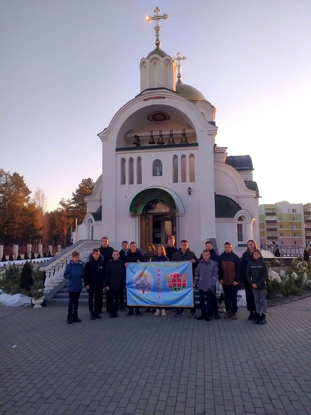 Учащиеся военно-патриотического клуба «Патриот» посетили Феодосиевский храм в Житковичах