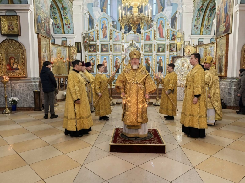 Архиерейское богослужение в день памяти всех преподобных отцов, в подвиге просиявших