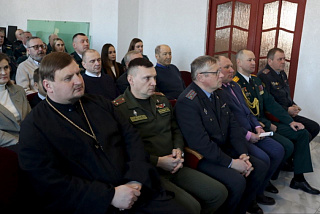 Торжественное мероприятие по случаю Дня спасателя с участием священнослужителя прошло в Калинковичском РОЧС