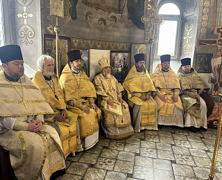 Епископ Леонид возглавил престольный праздник храма Феодосия Черниговского в городе Житковичи