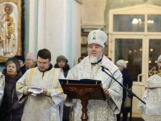 Служение правящего архиерея в канун Вселенской родительской (мясопустной) субботы