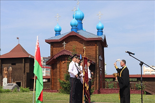 Клирик кафедрального собора поздравил сотрудников Мозырского РОВД с годовщиной образования отдела