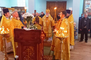 Состоялся архипастырский визит епископа Леонида в аг. Симоничи Лельчицкого района