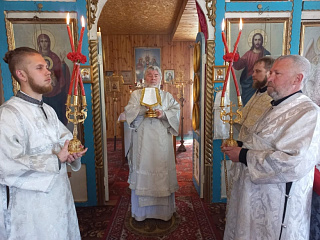 Престольный праздник Вознесенского храма в г. п. Комарин