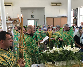 В день памяти преподобного Сергия Радонежского епископ Леонид посетил с архипастырским визитом одноименный приход в г. Мозыре