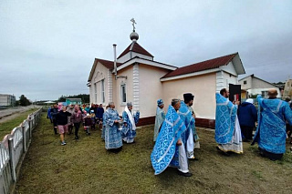 Состоялось освящение храма Воскресения Христова в аг. Ударное Лельчицкого района