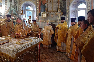 В день памяти святителя Феодосия Черниговского правящий архиерей возглавил Литургию в одноименном храме г. Житковичи