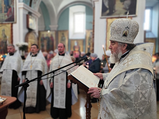 Архиерейское Богослужение в канун родительской субботы 2-й седмицы Великого поста