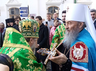 Епископ Леонид принял участие в церковных торжествах, проходивших в Свято-Успенской Киево-Печерской Лавре.