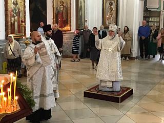 Архиерейское богослужение в праздник Преображения Господня