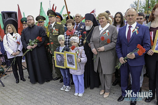 Епископ Леонид принял участие в митинге, посвященном 77-й годовщине Великой Победы